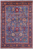 Blue Persian Fine Serapi Hand Knotted Wool Rug - 9' 11" X 14' 1" - Golden Nile