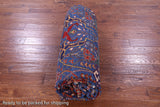 Blue Persian Fine Serapi Handmade Wool Rug - 9' 9" X 13' 4" - Golden Nile