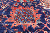 Blue Persian Fine Serapi Handmade Wool Rug - 11' 9" X 16' 8" - Golden Nile