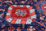 Blue Persian Fine Serapi Handmade Wool Rug - 11' 9" X 16' 8" - Golden Nile