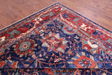 Blue Persian Fine Serapi Handmade Wool Rug - 11' 9" X 16' 8" - Golden Nile