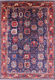 Blue Persian Fine Serapi Handmade Wool Rug - 11' 9" X 16' 8" - Golden Nile