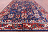 Blue Persian Fine Serapi Handmade Wool Rug - 11' 9" X 16' 8" - Golden Nile