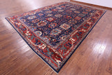 Blue Persian Fine Serapi Handmade Wool Rug - 11' 9" X 16' 8" - Golden Nile