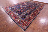 Blue Persian Fine Serapi Handmade Wool Rug - 11' 9" X 16' 8" - Golden Nile