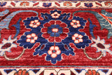 Blue Persian Fine Serapi Handmade Wool Rug - 9' 11" X 13' 11" - Golden Nile