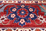 Blue Persian Fine Serapi Handmade Wool Rug - 9' 11" X 13' 11" - Golden Nile