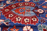 Blue Persian Fine Serapi Handmade Wool Rug - 9' 11" X 13' 11" - Golden Nile