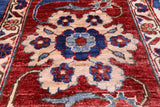 Blue Persian Fine Serapi Handmade Wool Rug - 9' 11" X 13' 11" - Golden Nile