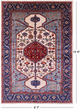 Persian Fine Serapi Handmade Wool Rug - 9' 7" X 13' 6" - Golden Nile