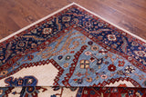 Persian Fine Serapi Handmade Wool Rug - 9' 7" X 13' 6" - Golden Nile