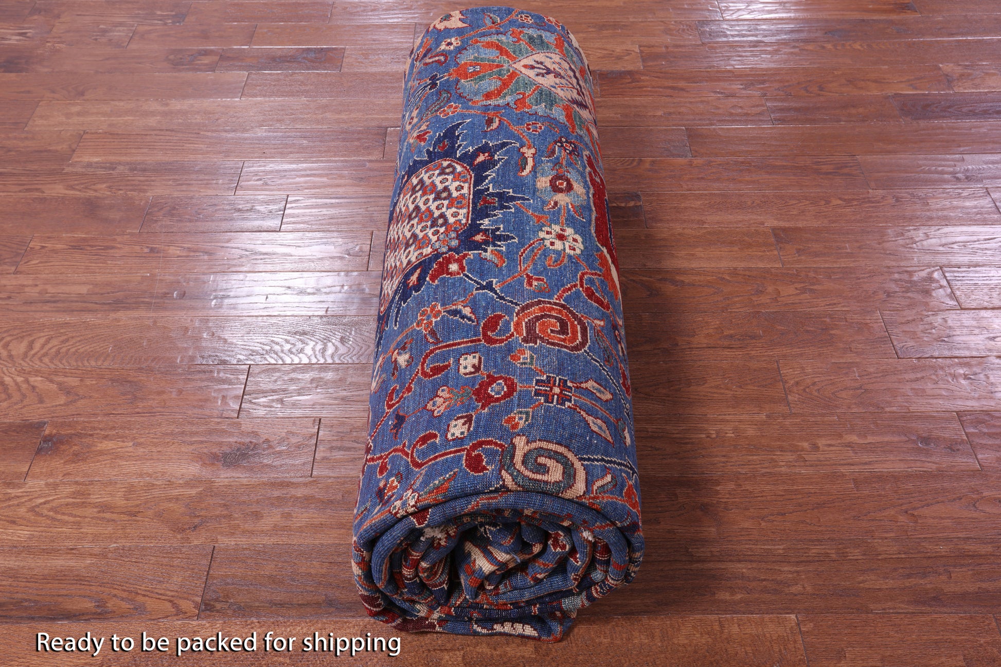 Persian Fine Serapi Hand Knotted Wool Rug - 11' 0" X 16' 9" - Golden Nile