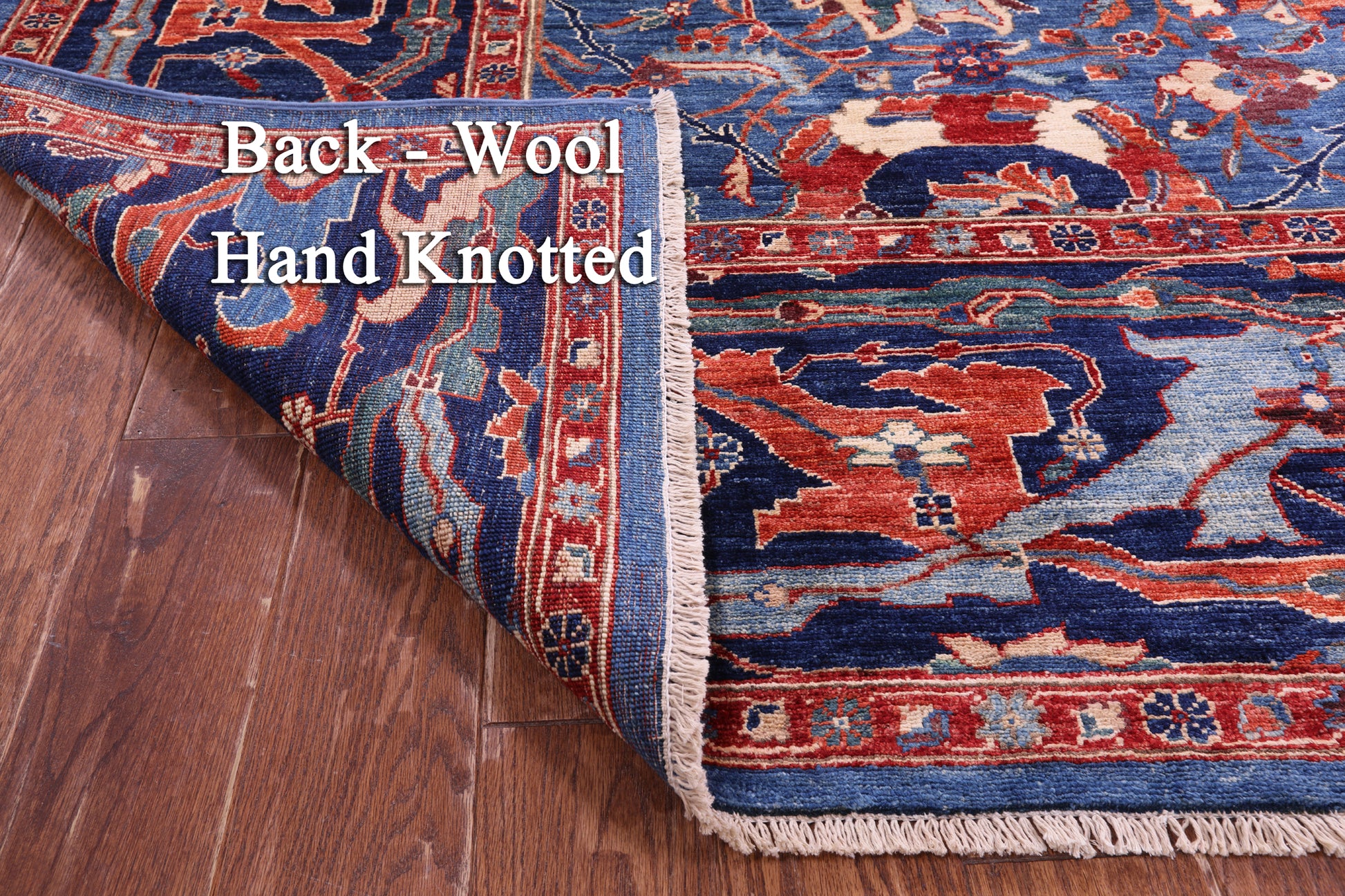 Persian Fine Serapi Hand Knotted Wool Rug - 11' 0" X 16' 9" - Golden Nile