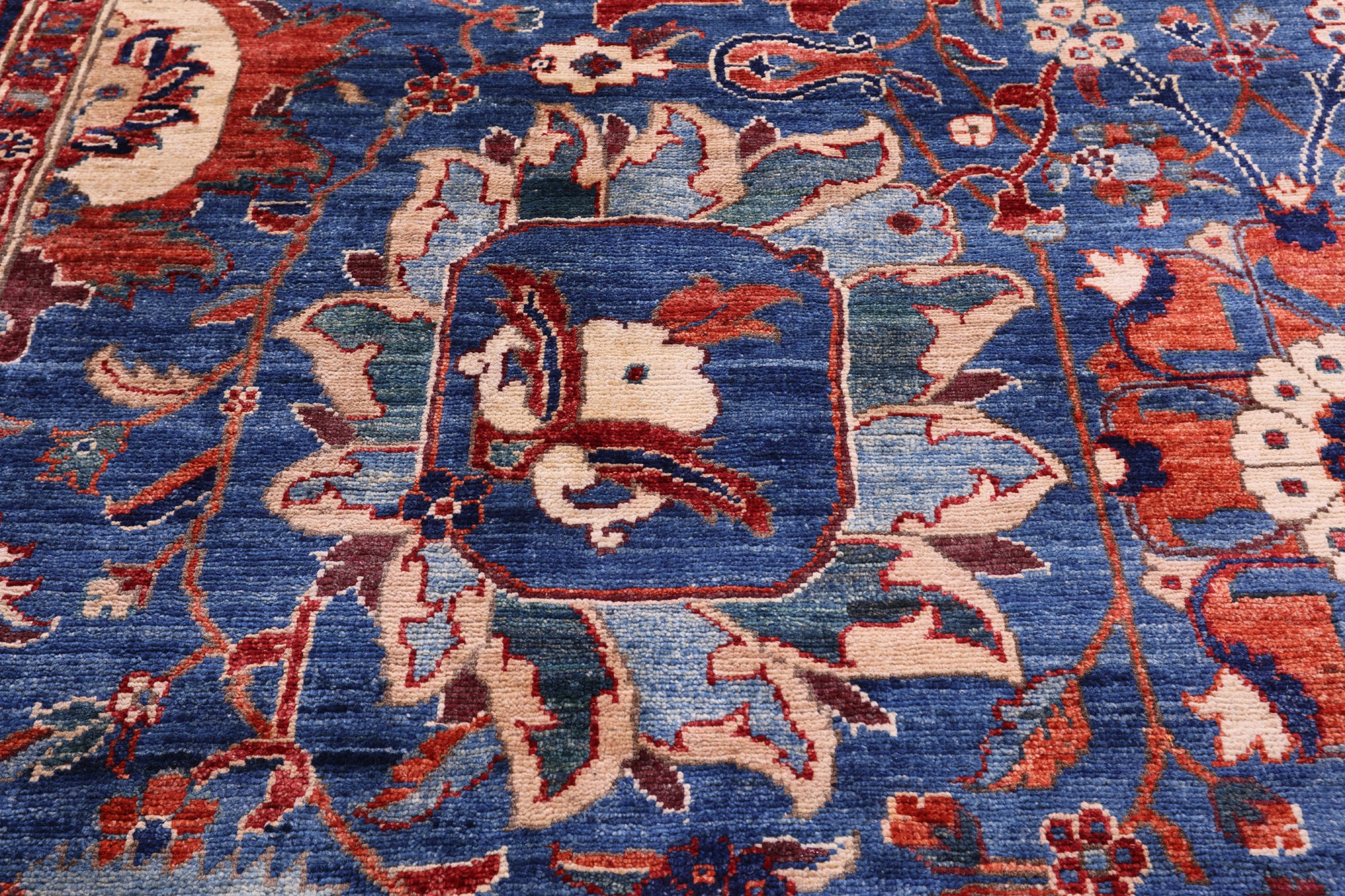 Persian Fine Serapi Hand Knotted Wool Rug - 11' 0" X 16' 9" - Golden Nile