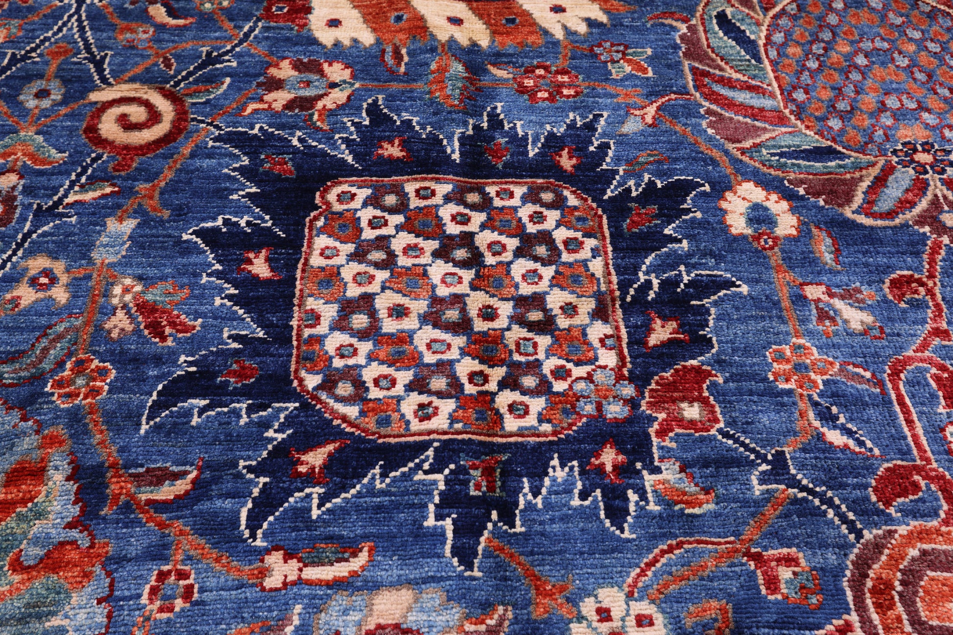 Persian Fine Serapi Hand Knotted Wool Rug - 11' 0" X 16' 9" - Golden Nile