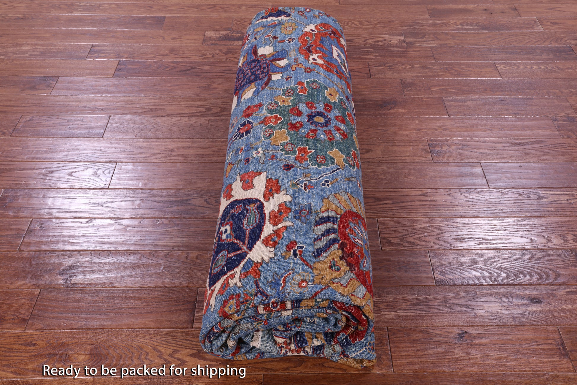 Persian Fine Serapi Handmade Wool Rug - 12' 0" X 14' 6" - Golden Nile