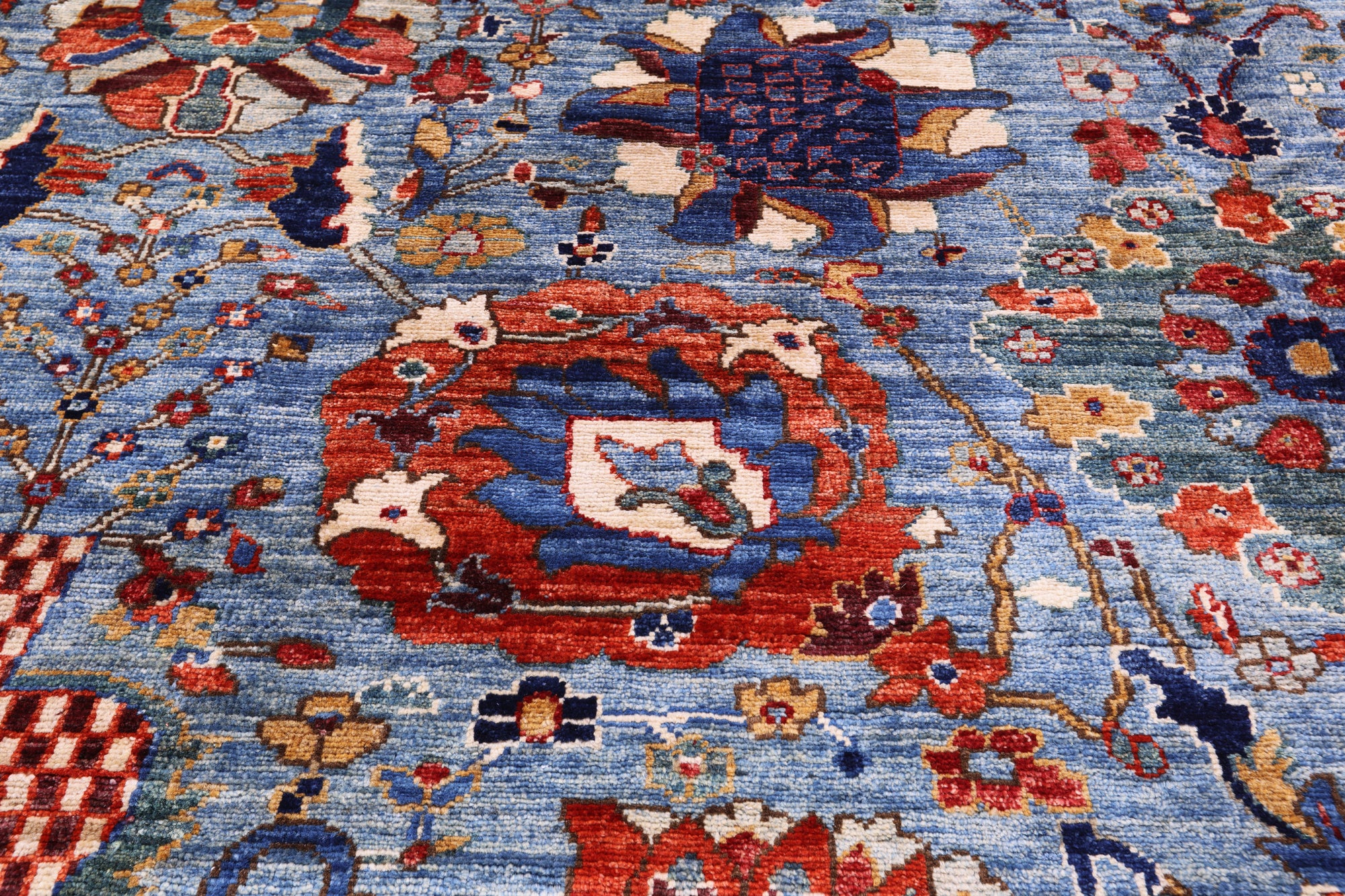 Persian Fine Serapi Handmade Wool Rug - 12' 0" X 14' 6" - Golden Nile