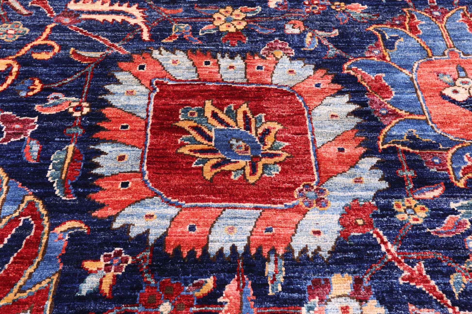Persian Fine Serapi Hand Knotted Wool Rug - 10' 9" X 16' 3" - Golden Nile
