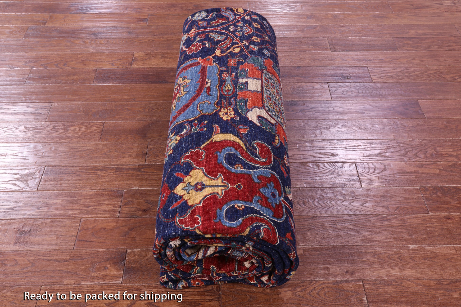 Persian Fine Serapi Hand Knotted Wool Rug - 10' 9" X 16' 3" - Golden Nile