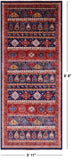 Tribal Persian Gabbeh Handmade Wool Runner Rug - 3' 11" X 9' 8" - Golden Nile