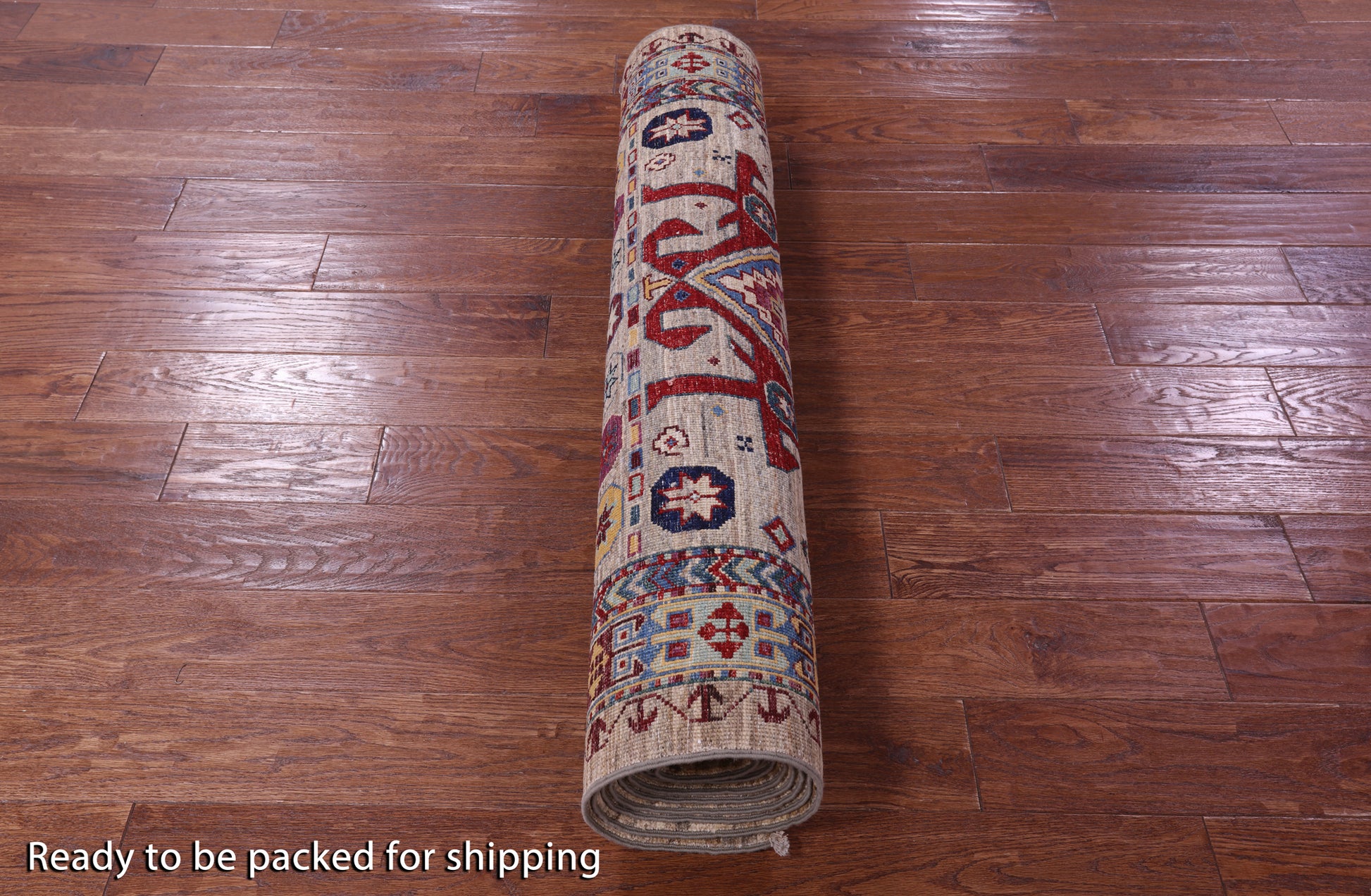 Persian Fine Serapi Hand Knotted Wool Runner Rug - 4' 0" X 12' 9" - Golden Nile