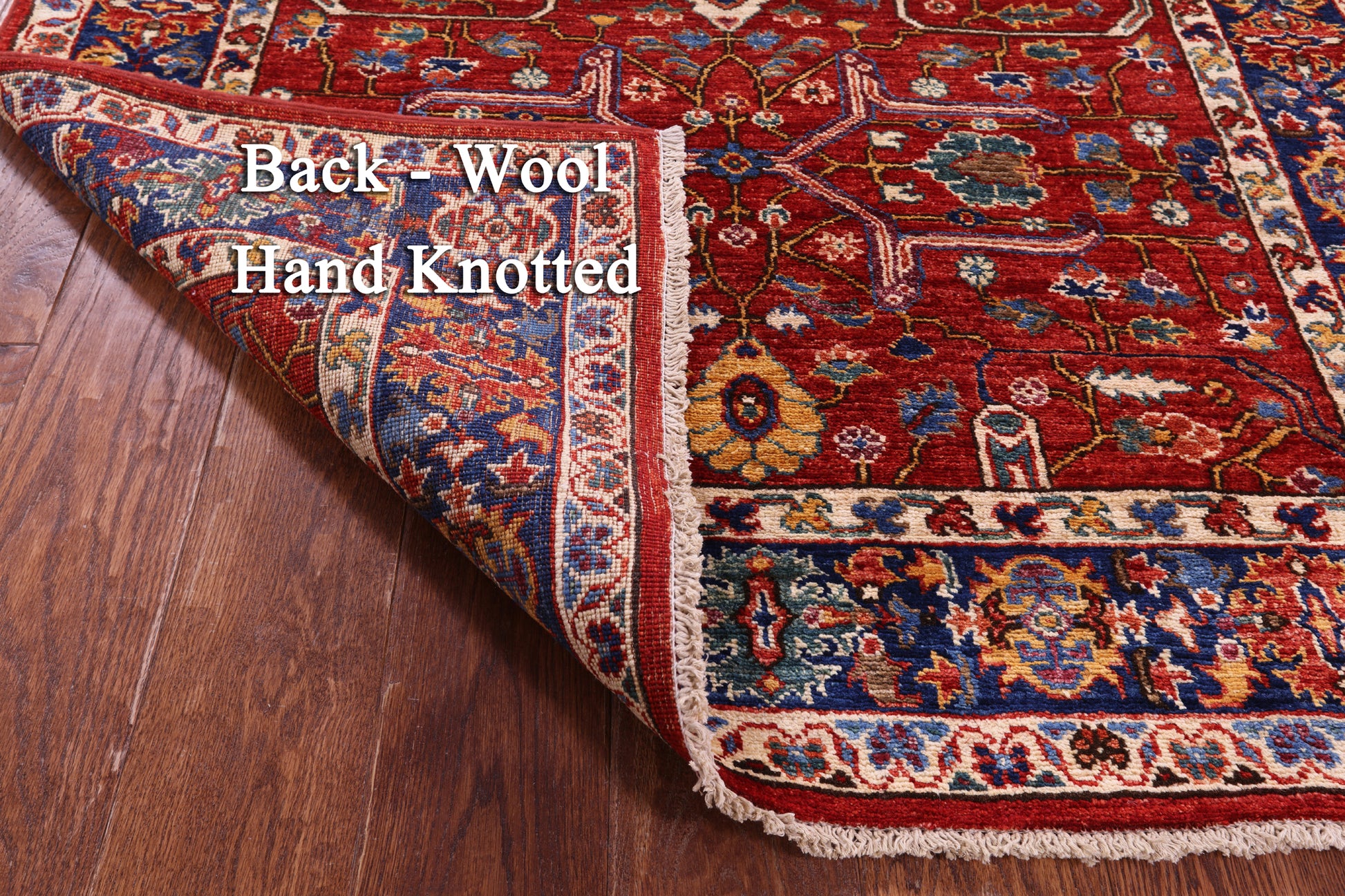 Persian Fine Serapi Handmade Wool Runner Rug - 3' 10" X 11' 3" - Golden Nile