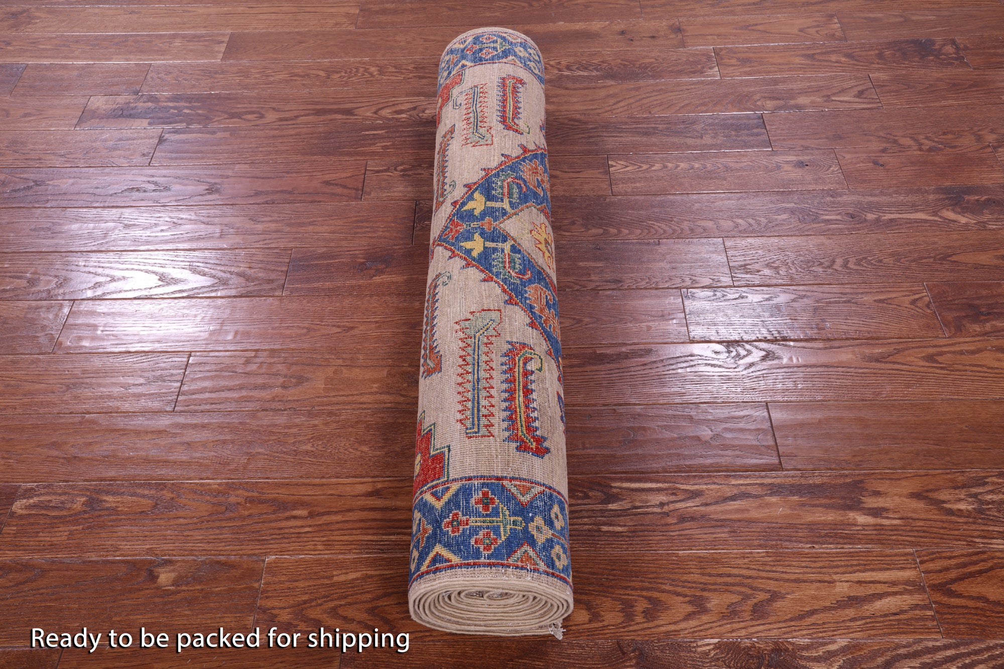 Persian Fine Serapi Hand Knotted Wool Runner Rug - 3' 9" X 17' 0" - Golden Nile