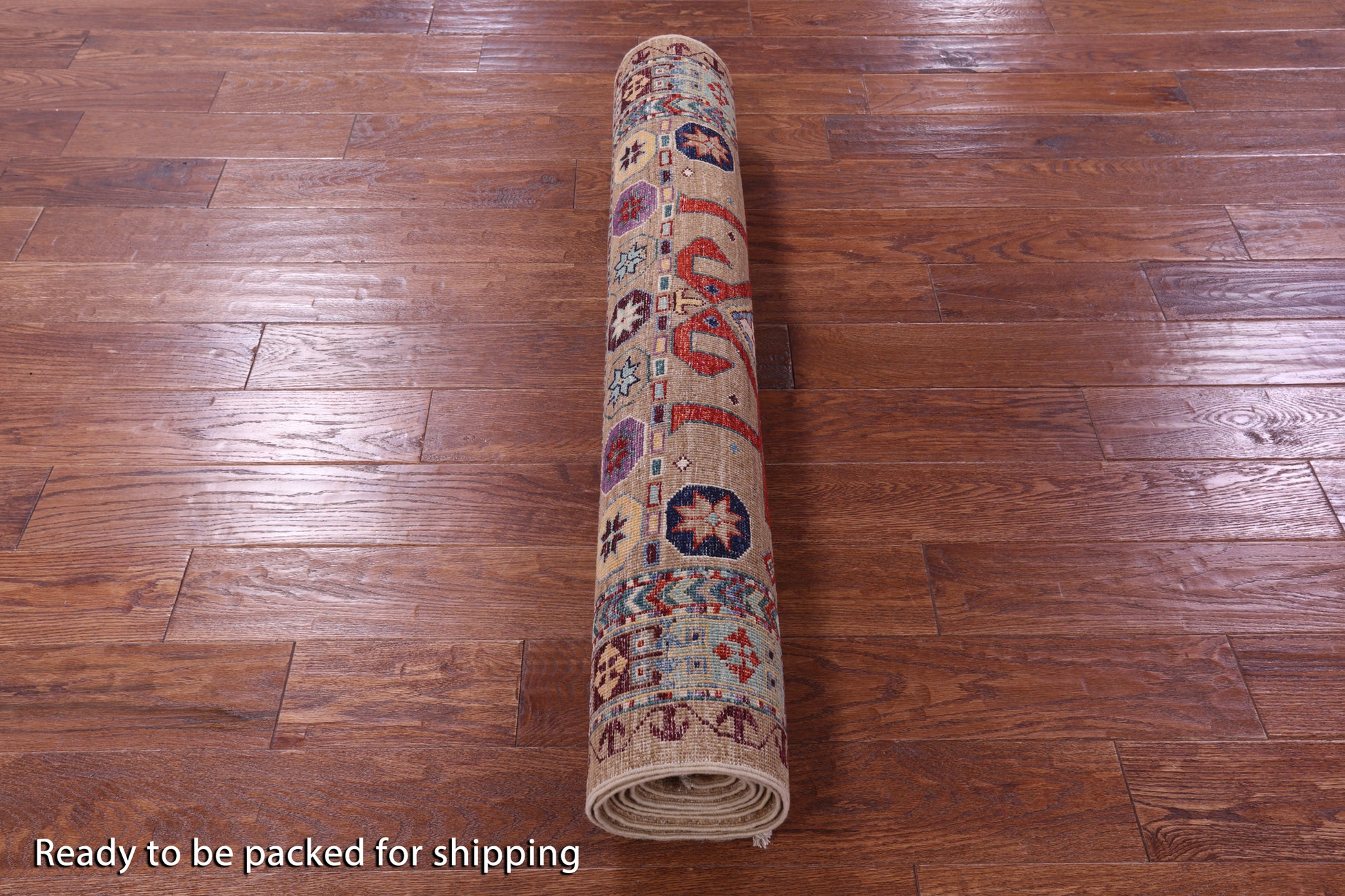 Persian Fine Serapi Handmade Wool Runner Rug - 3' 10" X 9' 3" - Golden Nile