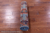 Blue Persian Fine Serapi Handmade Wool Runner Rug - 2' 10" X 9' 10" - Golden Nile
