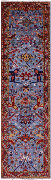 Persian Fine Serapi Handmade Wool Runner Rug - 2' 9" X 10' 0" - Golden Nile