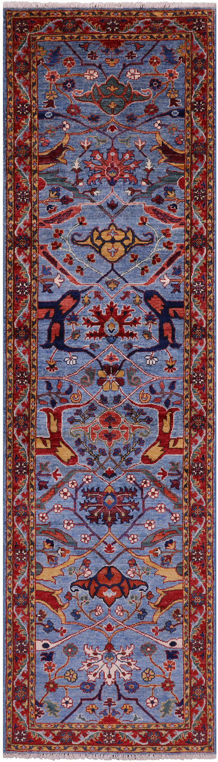 Persian Fine Serapi Handmade Wool Runner Rug - 2' 9" X 10' 0" - Golden Nile