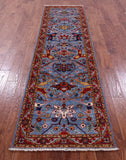 Persian Fine Serapi Handmade Wool Runner Rug - 2' 9" X 10' 0" - Golden Nile