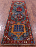 Persian Fine Serapi Hand Knotted Wool Runner Rug - 2' 8" X 9' 5" - Golden Nile