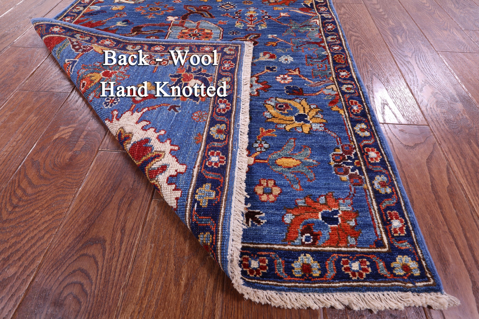 Persian Fine Serapi Hand Knotted Wool Runner Rug - 2' 9" X 11' 8" - Golden Nile