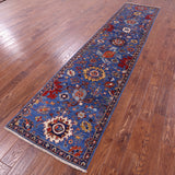 Persian Fine Serapi Hand Knotted Wool Runner Rug - 2' 9" X 11' 8" - Golden Nile