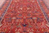 Persian Fine Serapi Hand Knotted Wool Rug - 9' 0" X 11' 8" - Golden Nile
