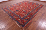 Persian Fine Serapi Hand Knotted Wool Rug - 9' 0" X 11' 8" - Golden Nile