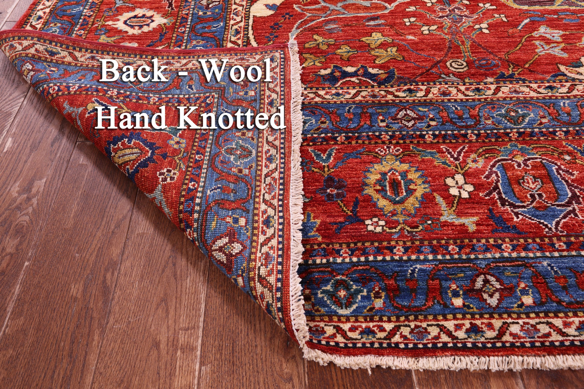 Persian Fine Serapi Hand Knotted Wool Rug - 9' 0" X 11' 8" - Golden Nile