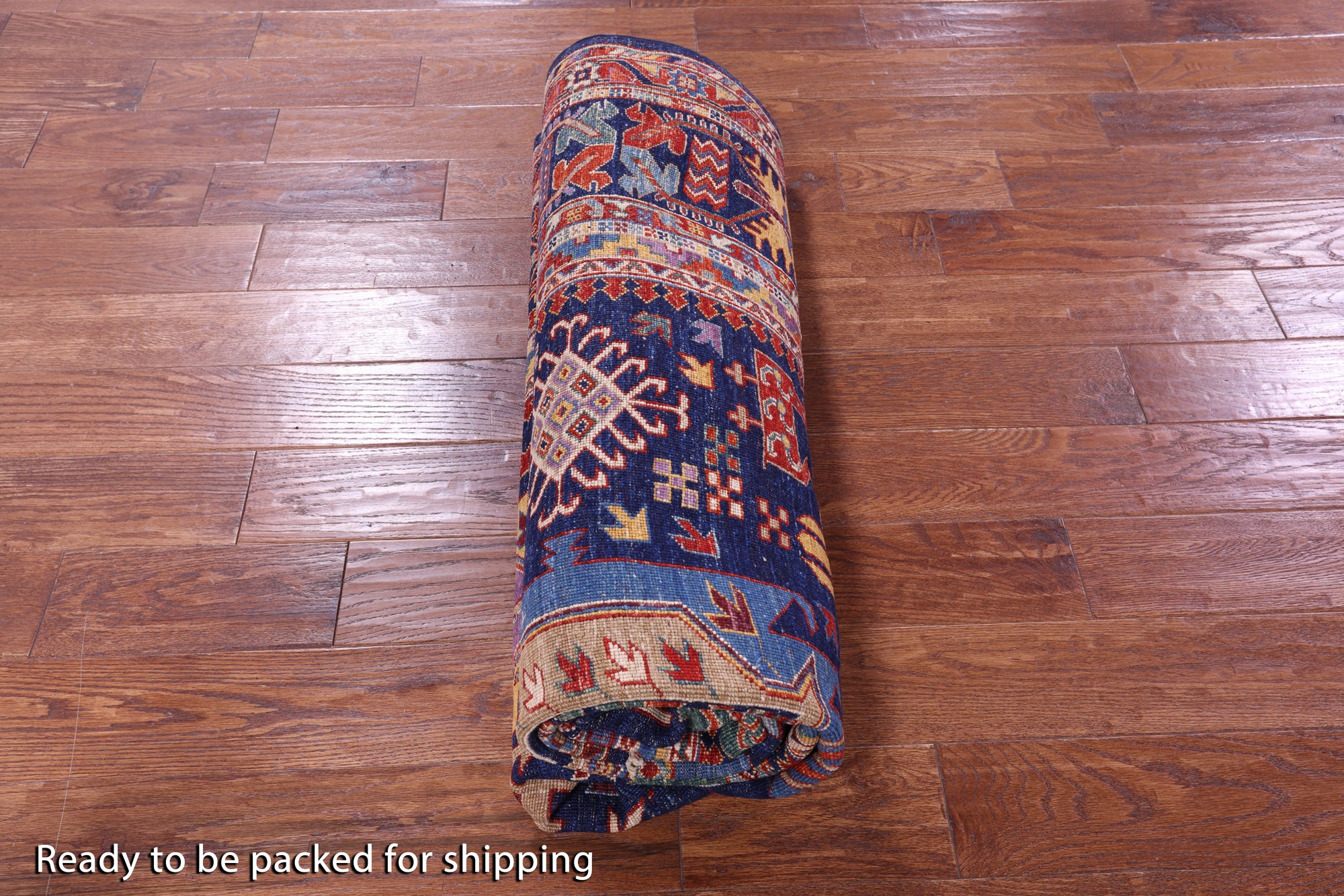 Persian Fine Serapi Hand Knotted Wool Rug - 6' 0" X 9' 0" - Golden Nile
