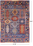 Persian Fine Serapi Handmade Wool Rug - 4' 10" X 6' 9" - Golden Nile