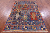Persian Fine Serapi Handmade Wool Rug - 4' 10" X 6' 9" - Golden Nile
