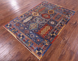Persian Fine Serapi Handmade Wool Rug - 4' 10" X 6' 9" - Golden Nile