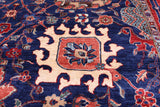 Blue Persian Fine Serapi Handmade Wool Rug - 11' 1" X 16' 6" - Golden Nile