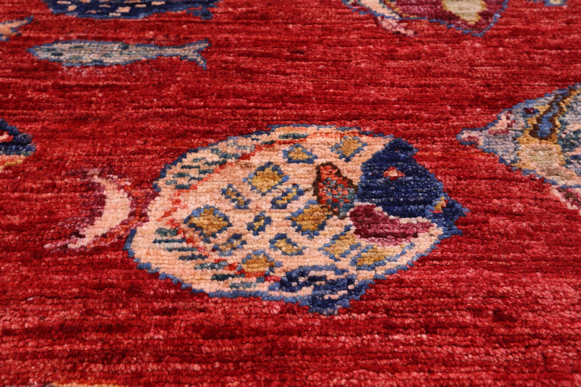 Fish Design Persian Gabbeh Hand Knotted Wool Rug - 9' 10" X 13' 8" - Golden Nile