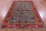 Persian Fine Serapi Hand Knotted Wool Rug - 5' 10" X 8' 6" - Golden Nile