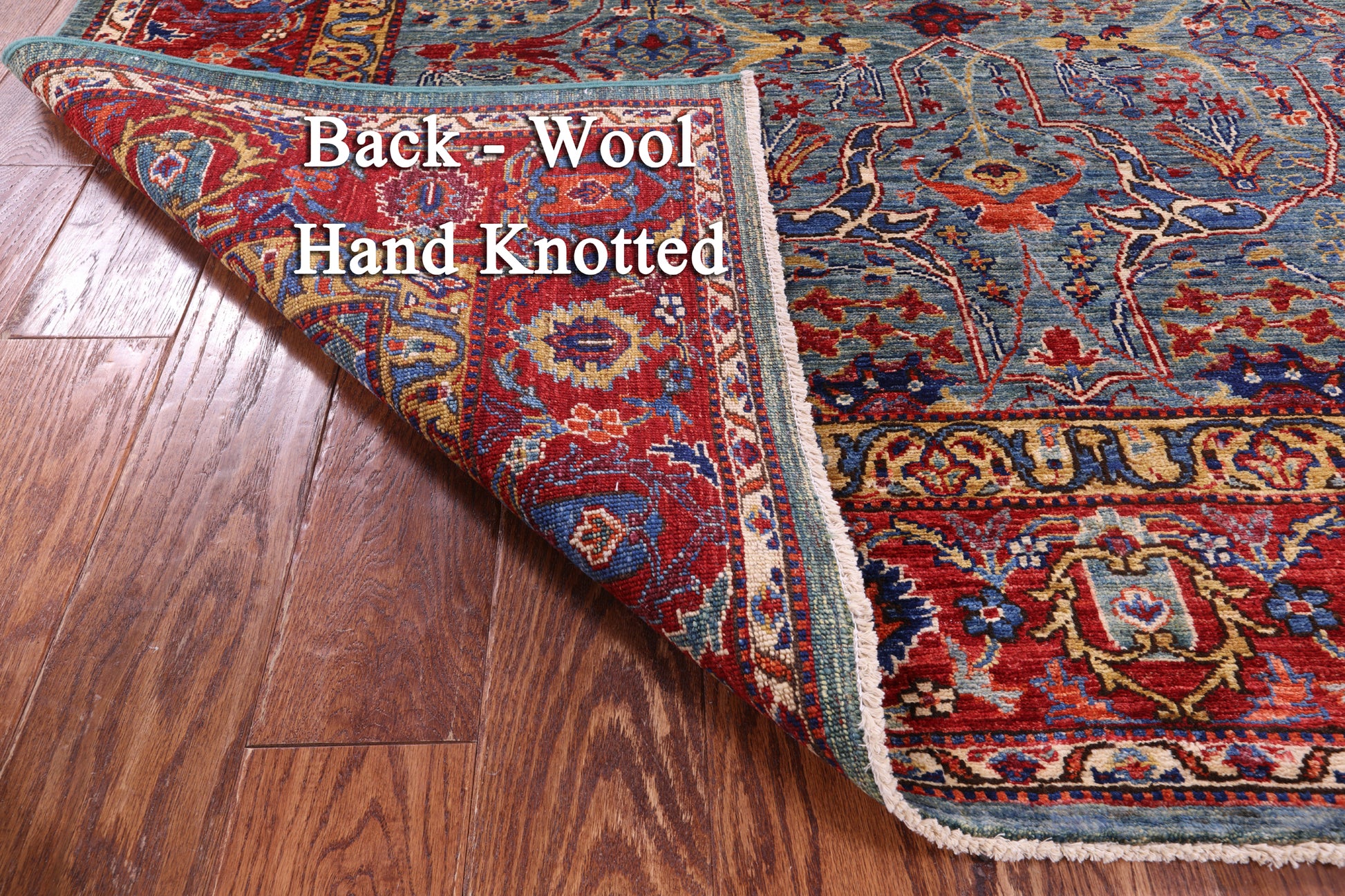 Persian Fine Serapi Hand Knotted Wool Rug - 5' 10" X 8' 6" - Golden Nile