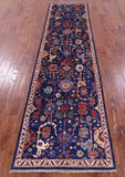 Persian Fine Serapi Hand Knotted Wool Runner Rug - 2' 7" X 10' 3" - Golden Nile