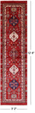 Persian Fine Serapi Handmade Wool Runner Rug - 3' 2" X 12' 8" - Golden Nile