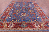 Blue Persian Fine Serapi Handmade Wool Rug - 8' 11" X 11' 7" - Golden Nile
