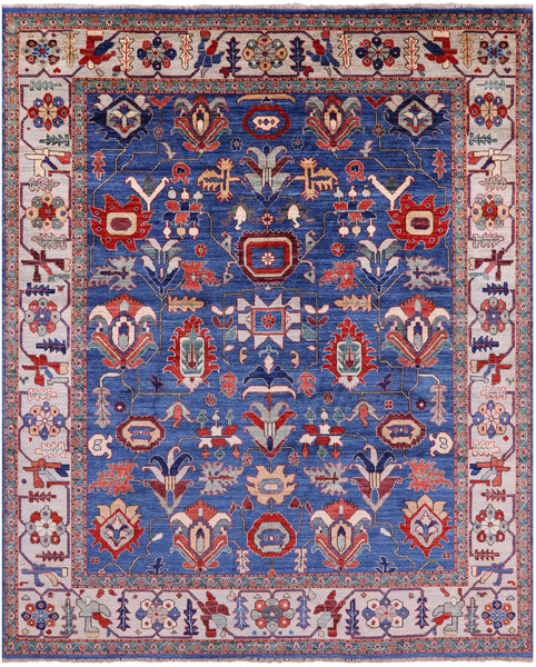 Persian Fine Serapi Handmade Wool Rug - 8' 0" X 9' 10" - Golden Nile